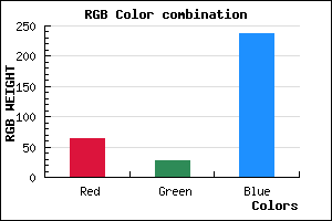 rgb background color #401BED mixer