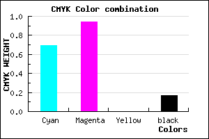 #410CD3 color CMYK mixer