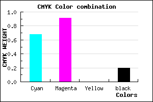 #4113CB color CMYK mixer