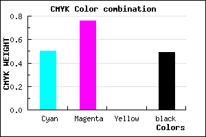#411F83 color CMYK mixer