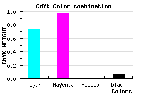 #4107F0 color CMYK mixer