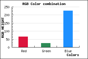 rgb background color #421AE2 mixer