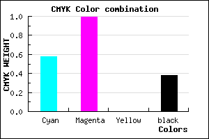 #43019F color CMYK mixer