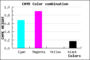 #4316D4 color CMYK mixer