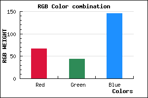 rgb background color #432C92 mixer