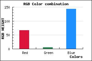 rgb background color #43058F mixer