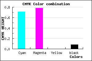 #4333EB color CMYK mixer