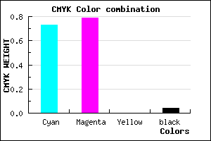 #4333F5 color CMYK mixer