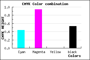 #430777 color CMYK mixer