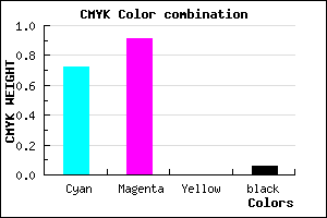 #4416F0 color CMYK mixer