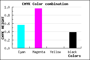 #44069C color CMYK mixer