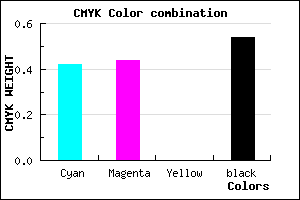 #444276 color CMYK mixer