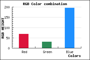 rgb background color #451EC4 mixer