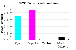 #451EEA color CMYK mixer