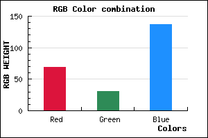 rgb background color #451F89 mixer