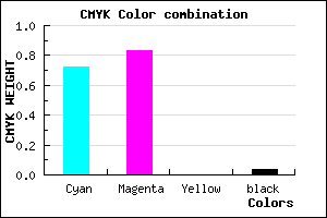 #452AF5 color CMYK mixer