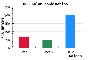 rgb background color #4531C9 mixer