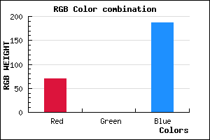 rgb background color #4600BB mixer