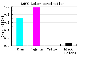 #4605F0 color CMYK mixer