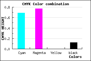 #4634E0 color CMYK mixer