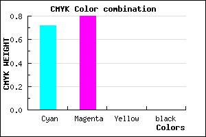 #4634FE color CMYK mixer