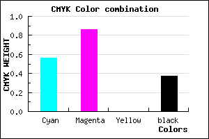 #4716A1 color CMYK mixer