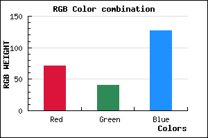 rgb background color #47297F mixer