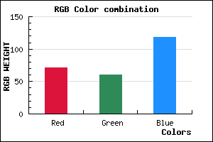 rgb background color #473C76 mixer