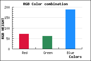 rgb background color #473DBD mixer