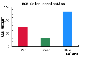 rgb background color #481F83 mixer
