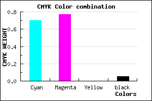 #4837F3 color CMYK mixer