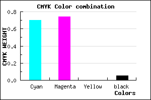 #4840F2 color CMYK mixer