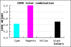 #49007F color CMYK mixer