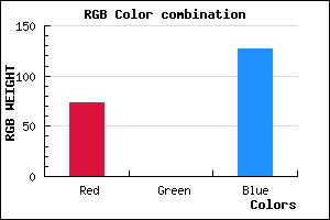 rgb background color #49007F mixer