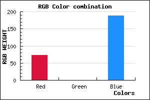rgb background color #4900BC mixer