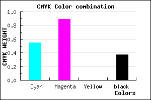 #4912A1 color CMYK mixer