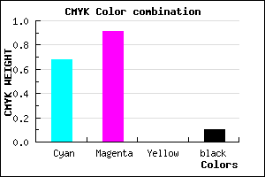 #4915E5 color CMYK mixer