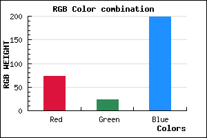rgb background color #4917C7 mixer