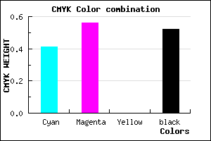 #49367B color CMYK mixer