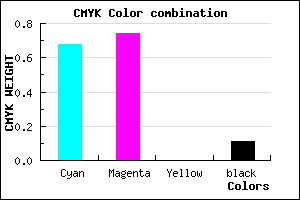 #493BE3 color CMYK mixer