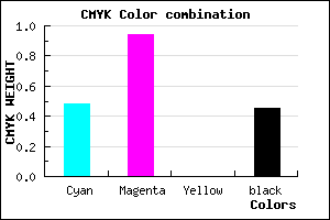 #49098D color CMYK mixer