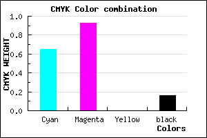 #4A0ED6 color CMYK mixer
