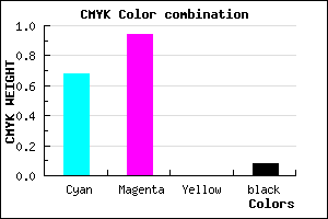 #4A0FEA color CMYK mixer