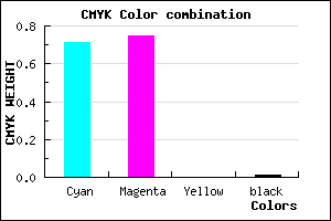 #4A40FC color CMYK mixer
