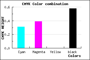 #4A416B color CMYK mixer