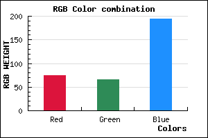 rgb background color #4A41C2 mixer