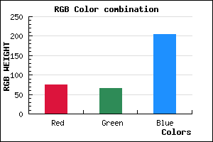 rgb background color #4A41CC mixer