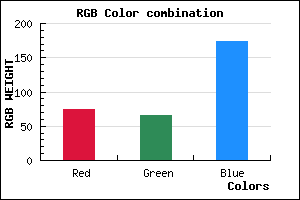 rgb background color #4A42AE mixer