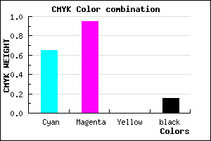 #4B0BD8 color CMYK mixer