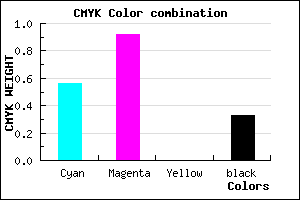 #4B0EAA color CMYK mixer